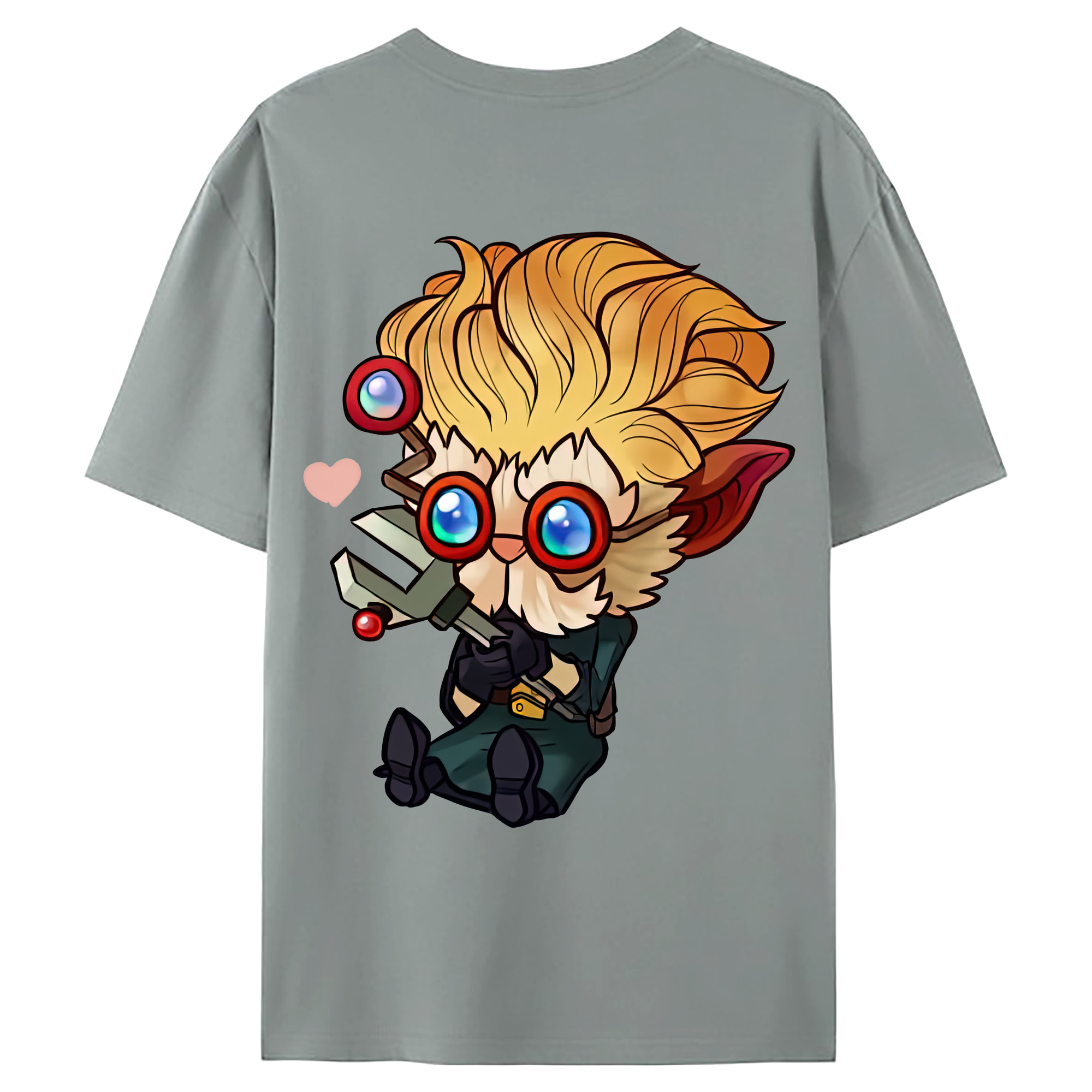 （画像用） リーグ・オブ・レジェンド League of Legends LOL 綿100％ メンズ半袖Tシャツ（バックプリント） 通気性